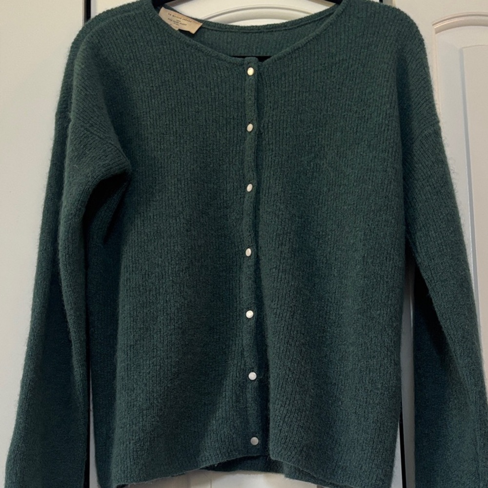 SEZANE Gaspard Medium Sage Green Sweater